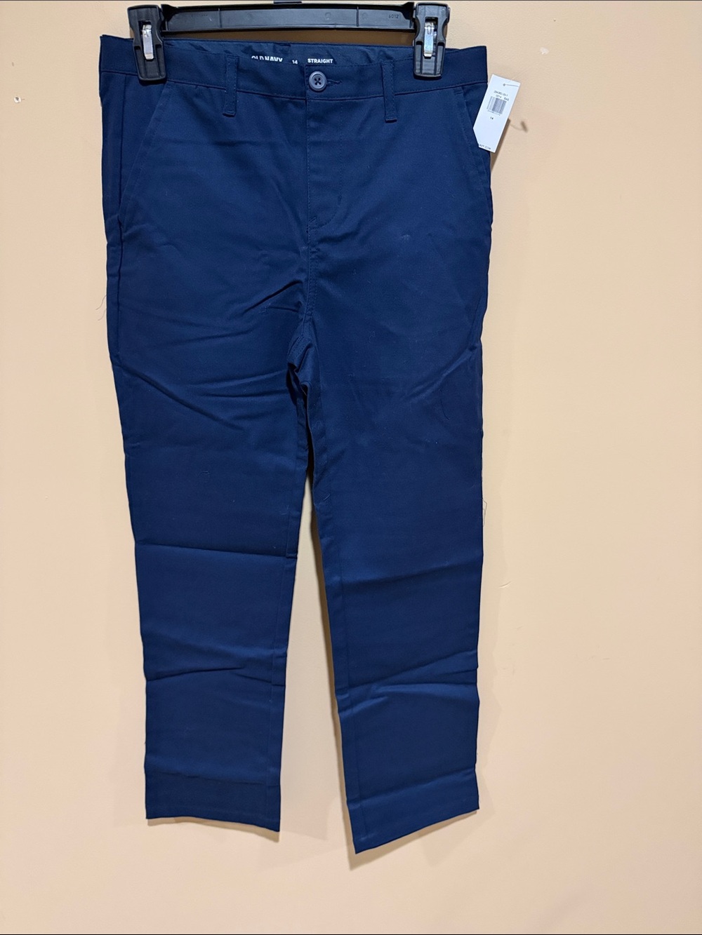 Old Navy Navy Straight Chino Pants Boys Size 14